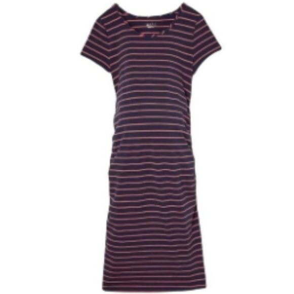 Ingrid & Isabel Dresses & Skirts - NWT Women Ingrid+Isabel Short Sleeve T-Shirt Stripe  Maternity Dress  Size L